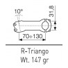 ITM R-Triango kormányszár 110